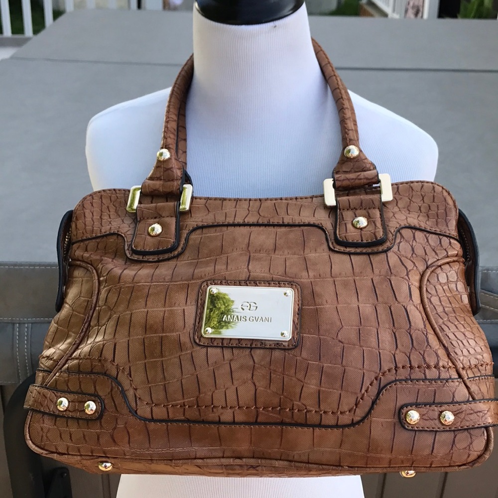 Anais Gvani  croc faux leather tote in excellent